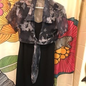 Little black dress with top